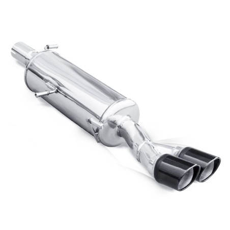 Silencieux / Terminal d'échappement (sorties noires 2x80mm) INOXCAR pour Peugeot 308 I GTi / THP 1.6 200cv