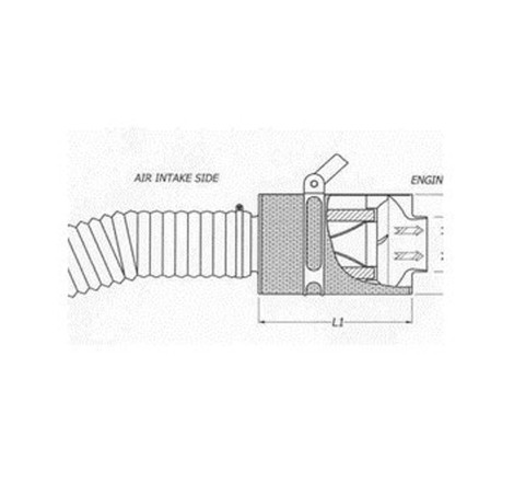 Boite à air carbone CDA avec élément filtrant coton pour Renault Clio 2 RS 2.0 16V