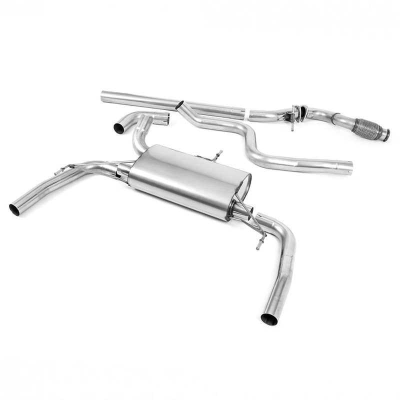 Système d'échappement Cat-Back (non résonné) MILLTEK pour Peugeot 308 II GTi 272cv (embouts d'origine)