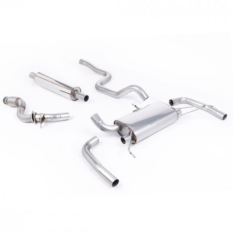 Système d'échappement Cat-Back avec silencieux MILLTEK pour Peugeot 308 II GTi 272cv (embouts d'origine)