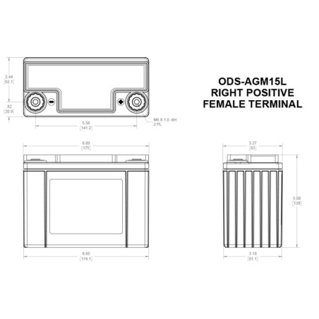 Batterie compétition AGM Odyssey Extreme PC545 pour Peugeot 208 GTi