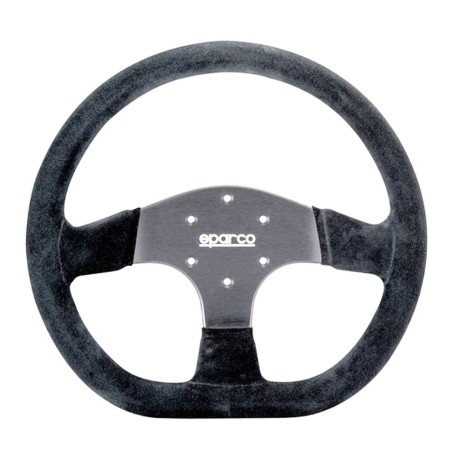 Volant SPARCO R353 en peau retournée noir pour Peugeot 208 GTi