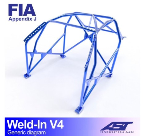 Arceau AST 8 points à souder pour Peugeot 208 GTi (2012-2015) 3-Portes Hayon