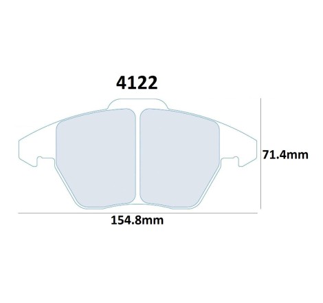 Plaquettes frein avant Carbone Lorraine 4122 RC5+/RC6 Peugeot 207 RC THP / 208 GTi 200 / 307 CC / 308 GTi 270cv / RCZ THP 2.0 R