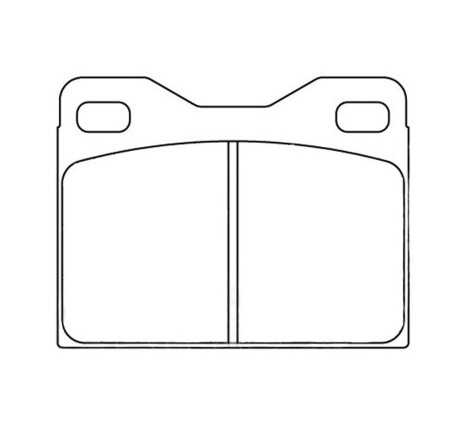 Plaquettes de frein arrière Carbone Lorraine RC5/RC6 5002W43T14.5 pour Peugeot 208 GTi / Talbot Sunbeam Lotus (étriers LUCAS)
