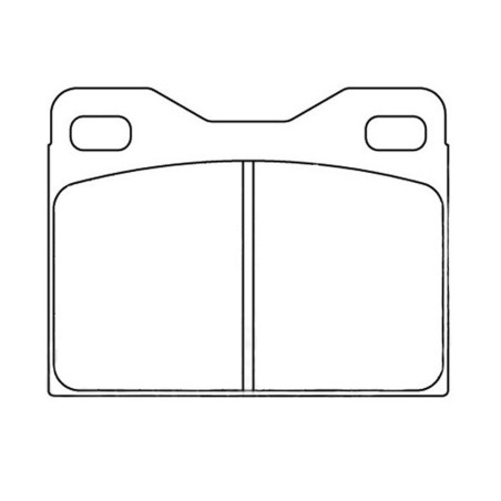 Plaquettes de frein arrière Carbone Lorraine RC5/RC6 5002W43T14.5 pour Peugeot 208 GTi / Talbot Sunbeam Lotus (étriers LUCAS)