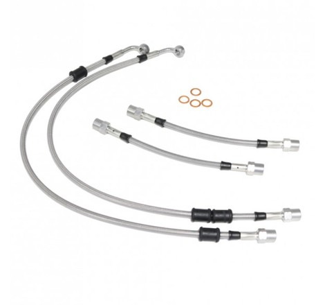 Kit de 4 durites / flexibles de frein Goodridge pour Peugeot 208 GTi (30th uniquement)