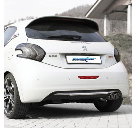 Système d'échappement Cat-Back 2x80mm INOXCAR pour Peugeot 208 GTi 1.6 200cv (2013-2015)