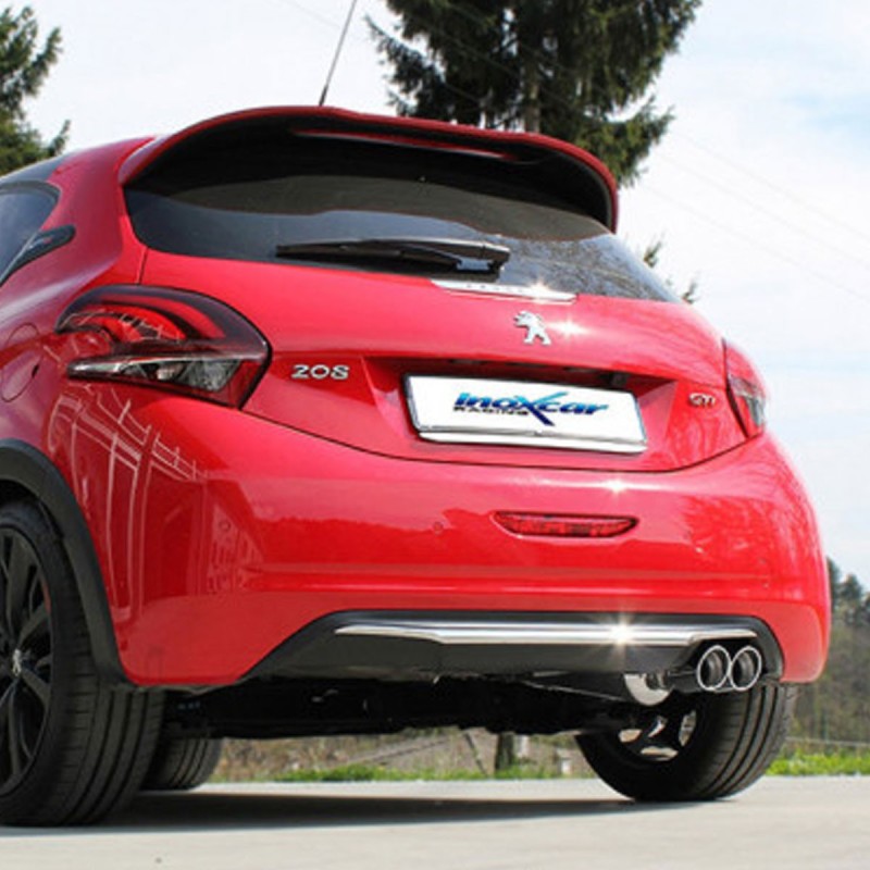 Système d'échappement Cat-Back 2x80mm INOXCAR pour Peugeot 208 GTi 30th 208cv (2015-2018)