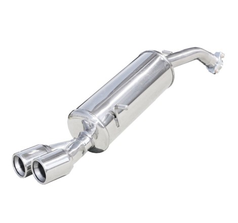 Silencieux / Terminal d'échappement 2x80mm INOXCAR pour Peugeot 208 GTi 200ch (2012-2015)