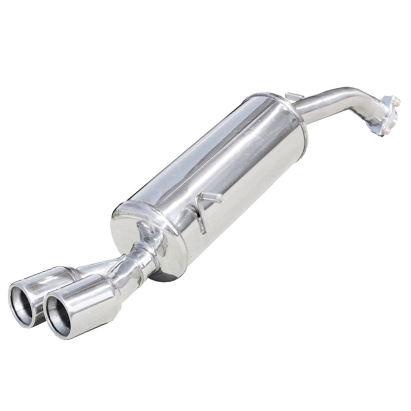 Silencieux / Terminal d'échappement 2x80mm INOXCAR pour Peugeot 208 GTi 200ch (2012-2015)