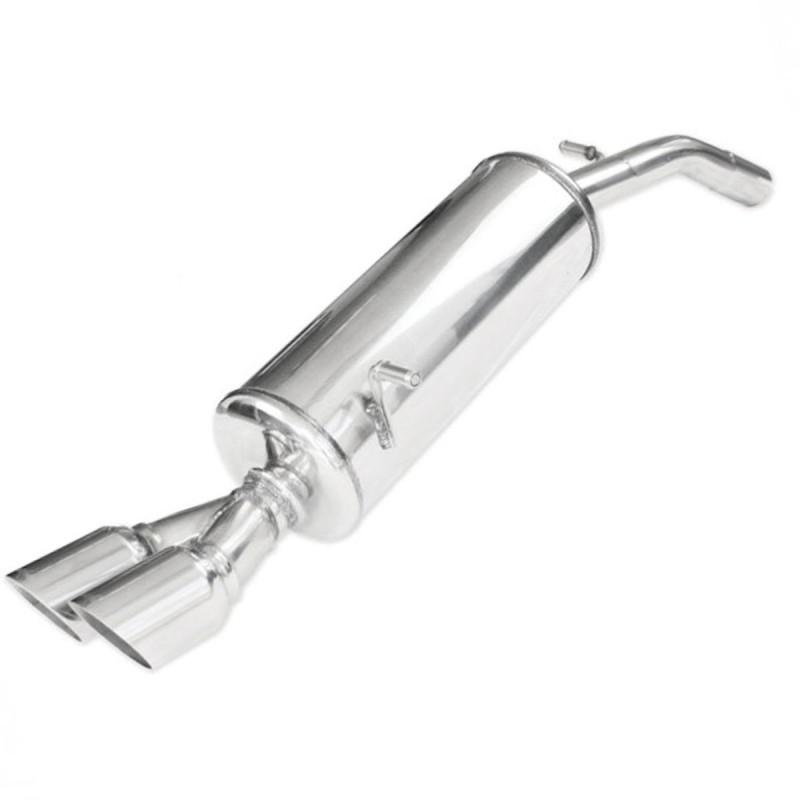 Silencieux / Terminal d'échappement 2x80mm INOXCAR pour Peugeot 208 GTi 200ch (2012-2015 / homologué CE)