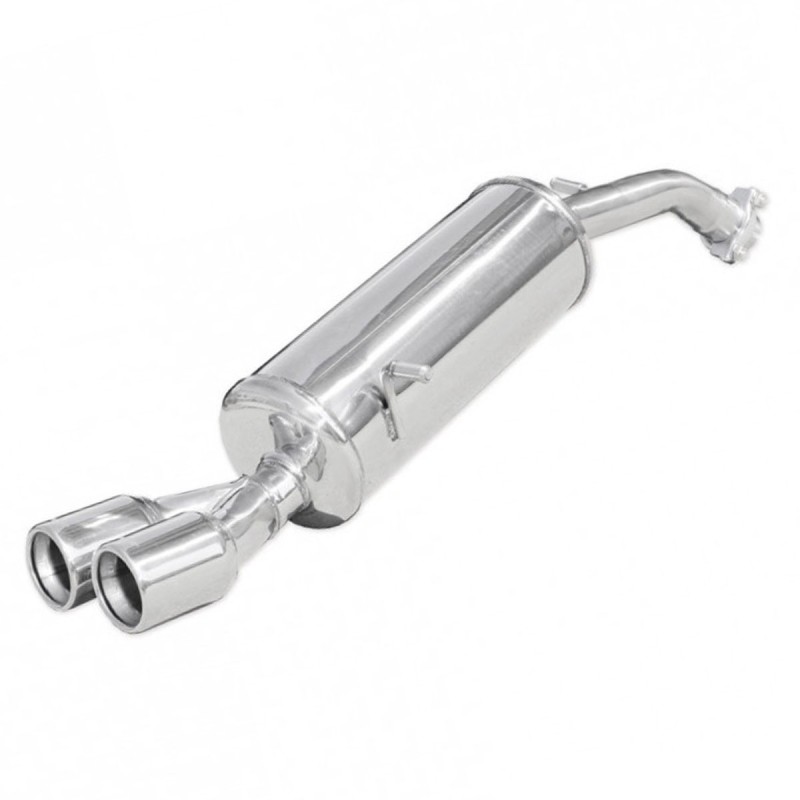 Silencieux / Terminal d'échappement 2x80mm Racing INOXCAR pour Peugeot 208 GTi 208cv (2015-2018)