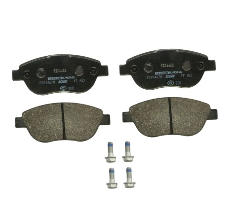 Plaquettes de frein avant FERODO DS2500 FCP1467H pour Peugeot 206 RC / GTi 180 (étriers BOSCH)