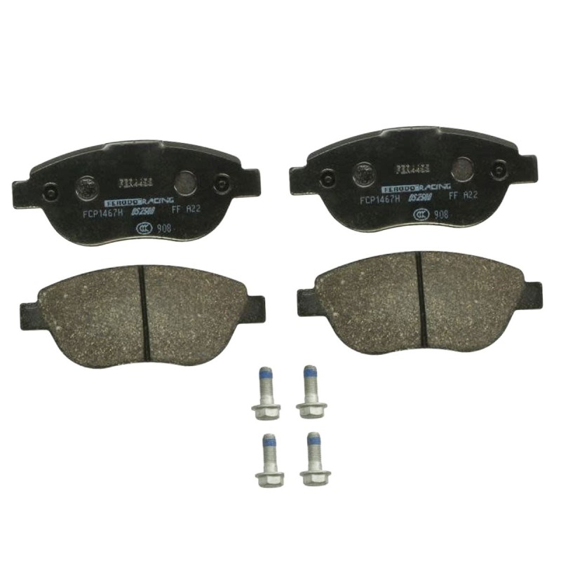 Plaquettes de frein avant FERODO DS2500 FCP1467H pour Peugeot 206 RC / GTi 180 (étriers BOSCH)