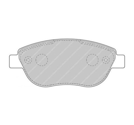 Plaquettes de frein avant FERODO DS2500 FCP1467H pour Peugeot 206 RC / GTi 180 (étriers BOSCH)