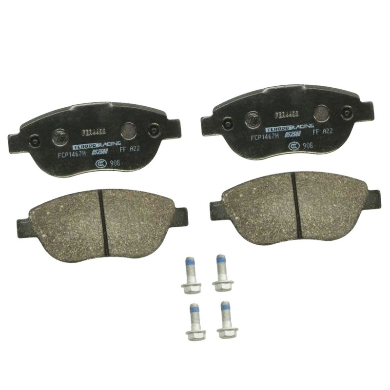Plaquettes frein avant FERODO DS UNO FCP1467Z pour Peugeot 206 RC / GTi 180 (étriers BOSCH)