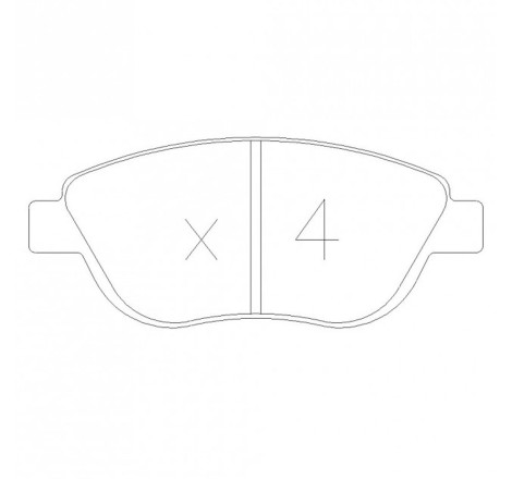Plaquettes de frein avant GT2i Club pour Peugeot 206 RC / GTi 180 (étriers BOSCH)