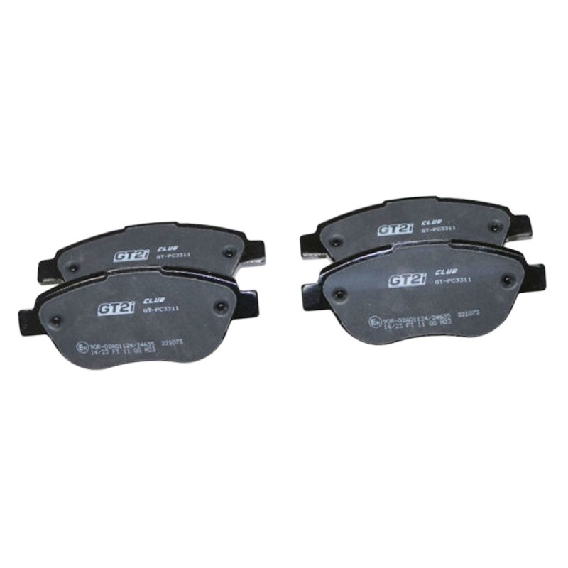 Plaquettes de frein avant GT2i Club pour Peugeot 206 RC / GTi 180 (étriers BOSCH)