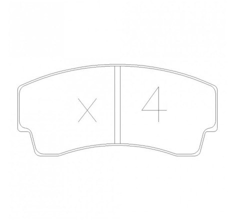 Plaquettes de frein avant GT2i Race pour Peugeot 206 XS / RC / GTi 180 (étriers AP RACING)