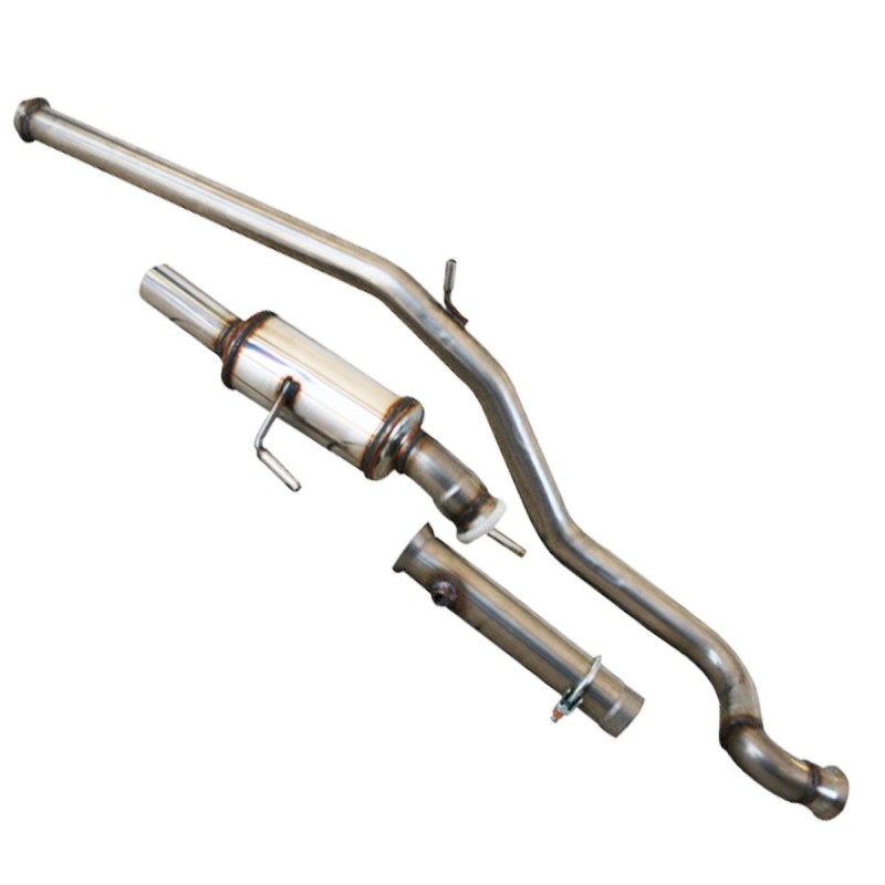 Ligne d'échappement complète Groupe N 63mm INOXCAR pour Peugeot 206 RC / GTi 180