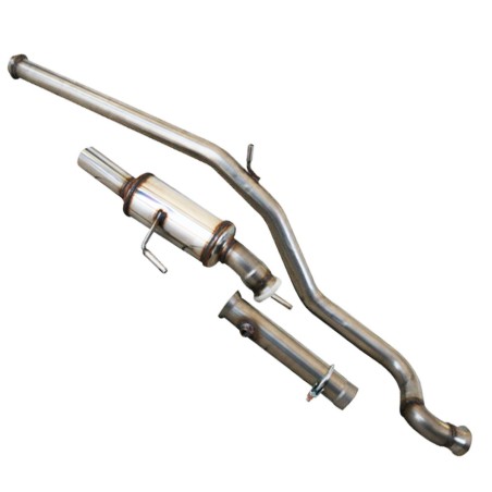 Ligne d'échappement complète Groupe N 63mm INOXCAR pour Peugeot 206 RC / GTi 180