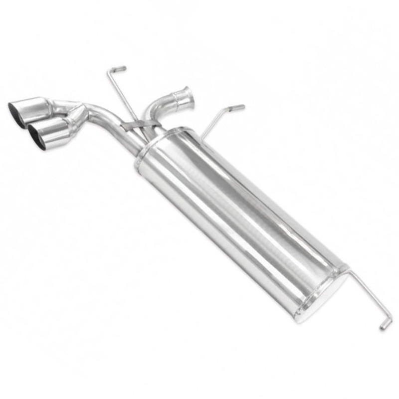 Silencieux / Terminal d'échappement 2x80mm INOXCAR pour Peugeot 206 RC / GTi 180