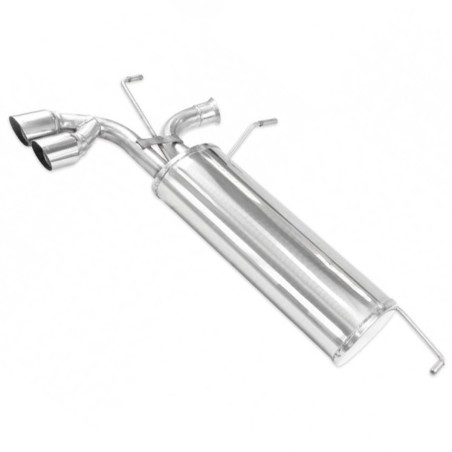 Silencieux / Terminal d'échappement 2x80mm INOXCAR pour Peugeot 206 RC / GTi 180