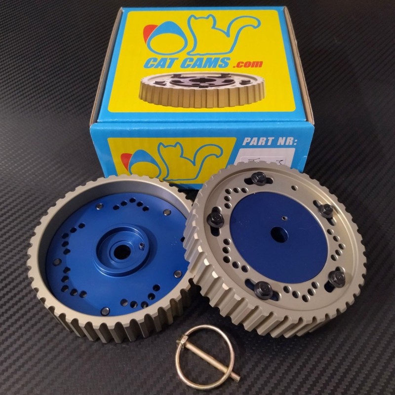 Set de 2 poulies réglables CAT CAMS pour Peugeot 206 S16 / GTi (moteur EW10J4)