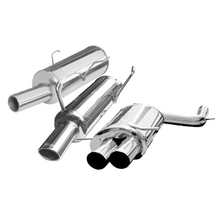 Système d'échappement Cat-Back 55mm INOXCAR pour Peugeot 206 S16 GTi 136cv (1999-2004)