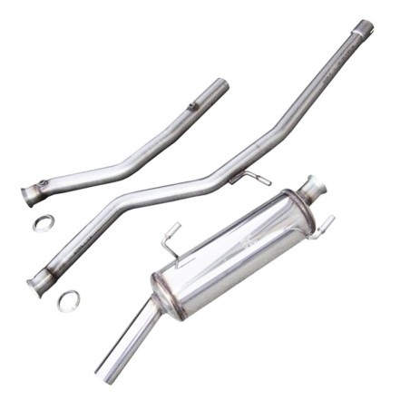 Ligne d'échappement Groupe N (double sonde) 54mm INOXCAR pour Peugeot 206 S16 GTi
