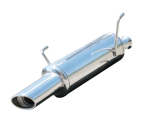 Silencieux / Terminal d'échappement 120x80mm INOXCAR pour Peugeot 206 S16 GTi
