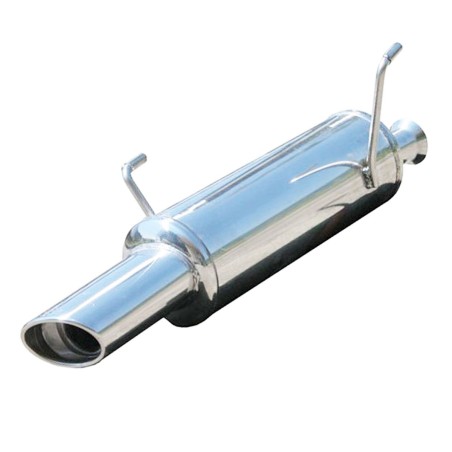 Silencieux / Terminal d'échappement 120x80mm INOXCAR pour Peugeot 206 S16 GTi