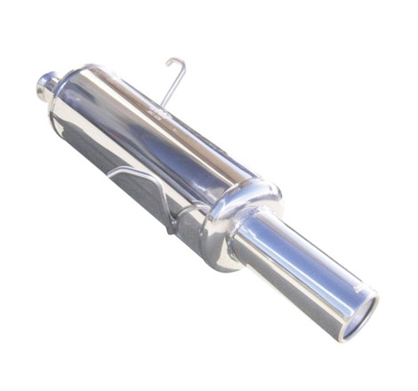 Silencieux / Terminal d'échappement 1x80mm INOXCAR pour Peugeot 206 S16 GTi