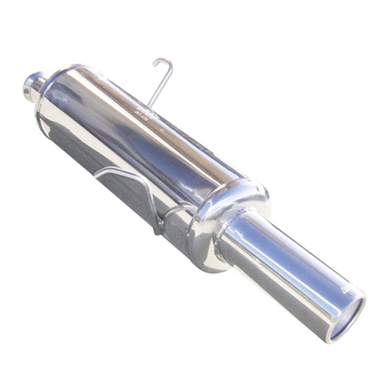Silencieux / Terminal d'échappement 1x80mm INOXCAR pour Peugeot 206 S16 GTi