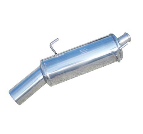 Silencieux / Terminal d'échappement 1X102mm INOXCAR pour Peugeot 206 S16 GTi