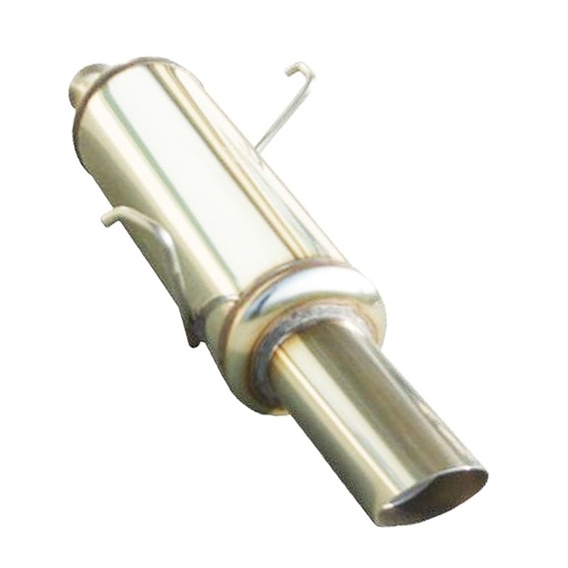 Silencieux / Terminal d'échappement 1x90mm Rallye INOXCAR pour Peugeot 206 S16 GTi