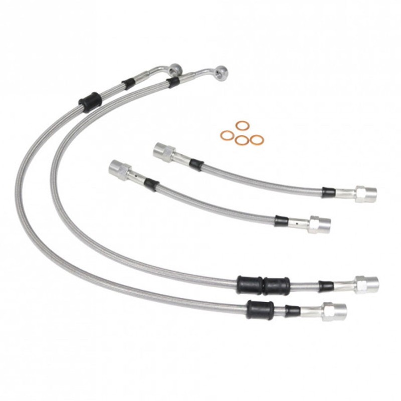 Kit de 4 durites / flexibles de frein Goodridge pour Renault Clio 2 16V 1.6