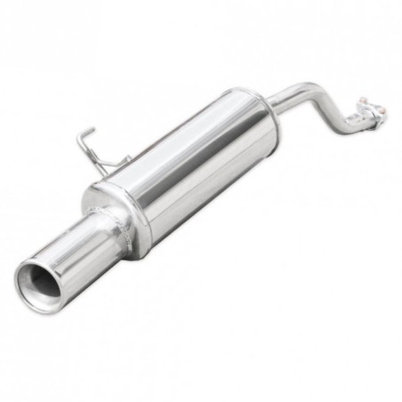Silencieux / Terminal d'échappement 1x102mm INOXCAR pour Renault Clio 2 16V 1.6