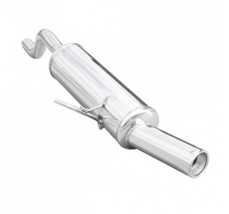 Silencieux / Terminal d'échappement 1x80mm INOXCAR pour Renault Clio 2 16V 1.6