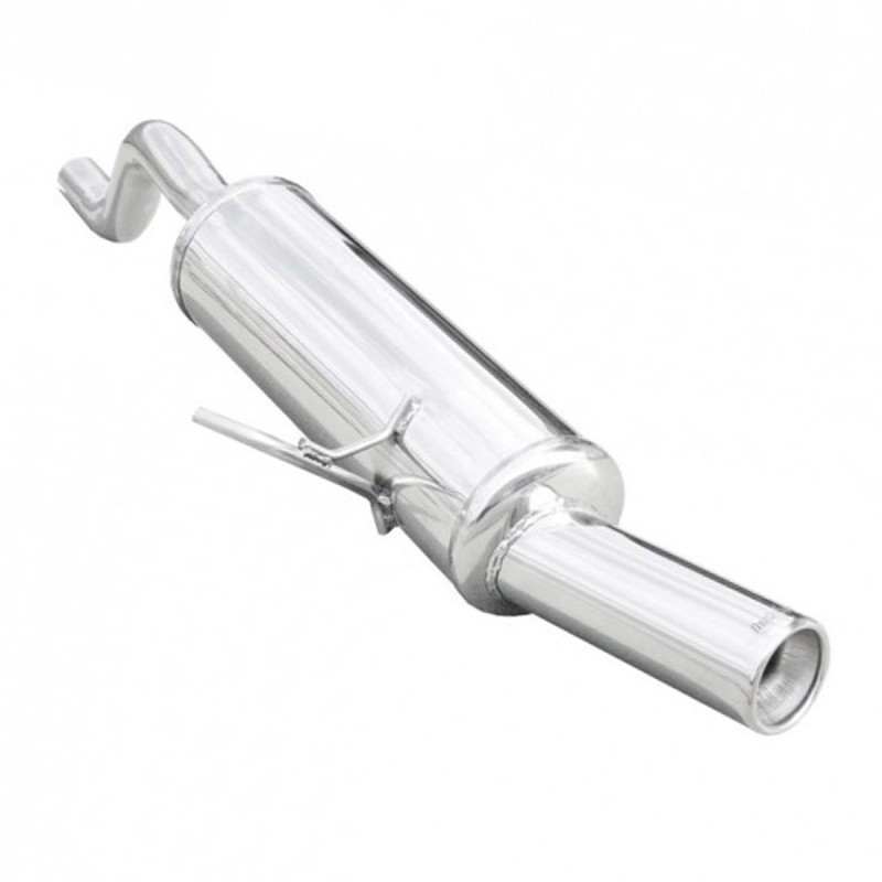Silencieux / Terminal d'échappement 1x80mm INOXCAR pour Renault Clio 2 16V 1.6