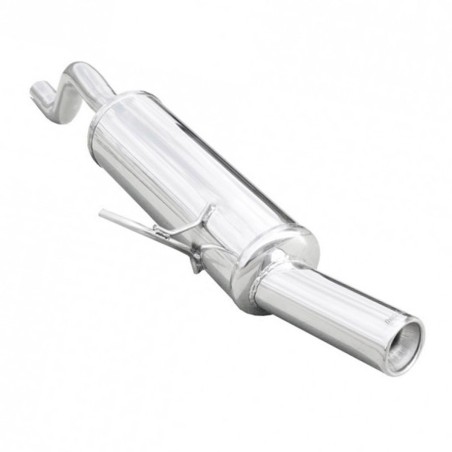 Silencieux / Terminal d'échappement 1x80mm INOXCAR pour Renault Clio 2 16V 1.6