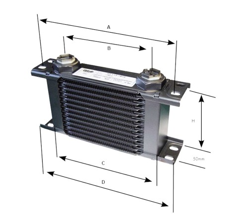 Radiateur d'huile Setrab 10 Rangées M22x150 pour Peugeot 205 GTi 1.6 / 1.9 / Citroën AX Sport