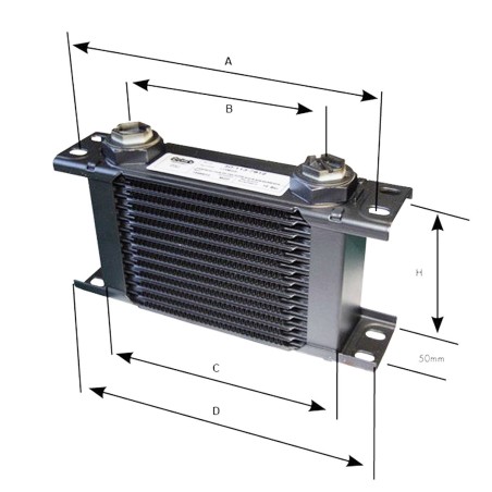 Radiateur d'huile Setrab 10 Rangées M22x150 pour Peugeot 205 GTi 1.6 / 1.9 / Citroën AX Sport