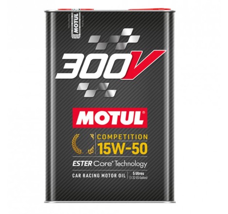 Huile moteur MOTUL 300V 15W50 Compétition (5 litres)