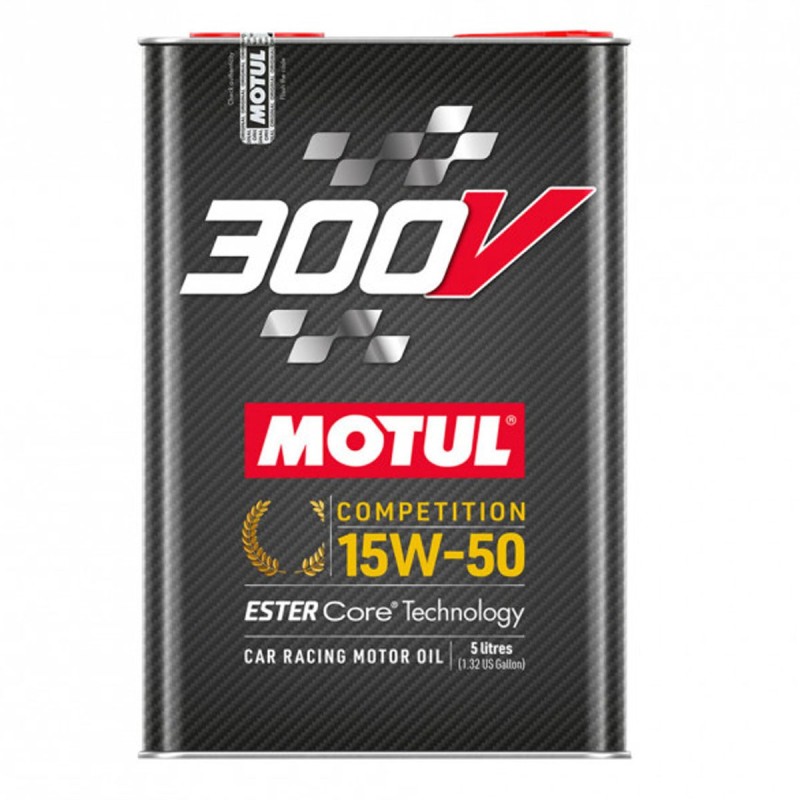 Huile moteur MOTUL 300V 15W50 Compétition (5 litres)