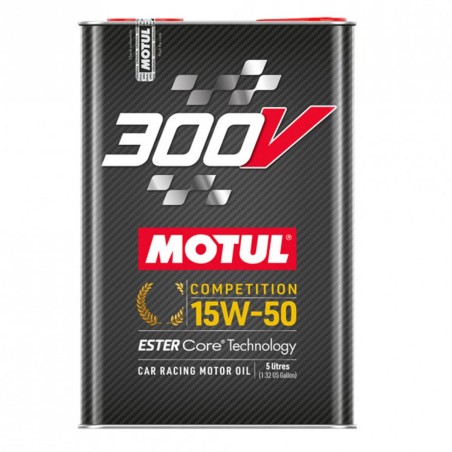Huile moteur MOTUL 300V 15W50 Compétition (5 litres)