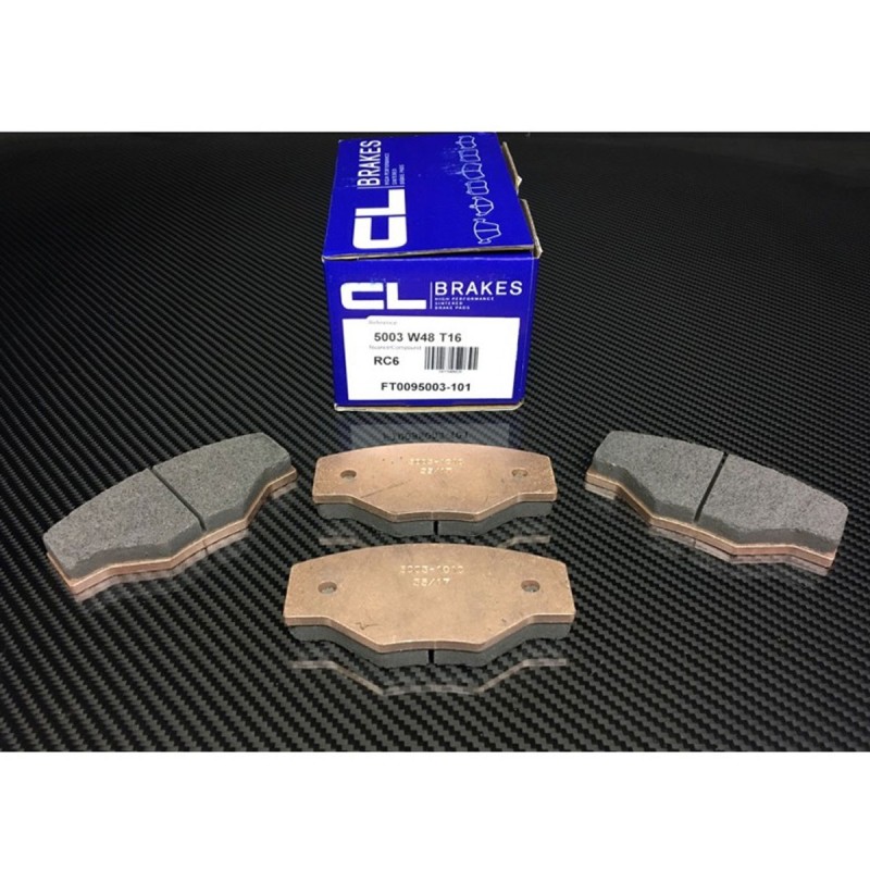 Plaquettes de frein avant Carbone Lorraine 5003W48T16 RC5/RC6/RC8 pour Peugeot 205 GTi / Rallye 1.6 1.9 (1988-1993)