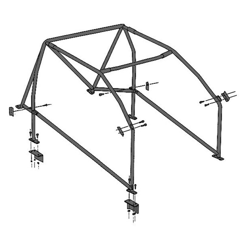 Arceau de sécurité SPARCO pour Peugeot 205 GTi 1.6 / 1.9