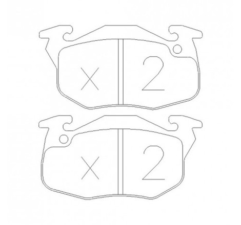 Plaquettes de frein avant GT2i Race pour Peugeot 205 GTI 1.6 / Rallye (étriers BENDIX)